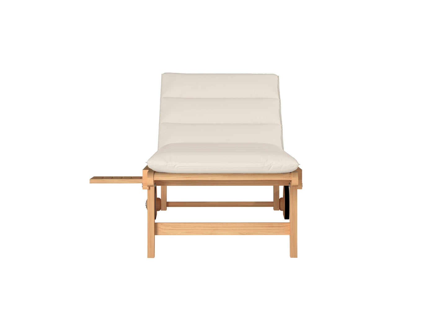 Lance Teak Outdoor Sunlounger with Sunbrella Cushions