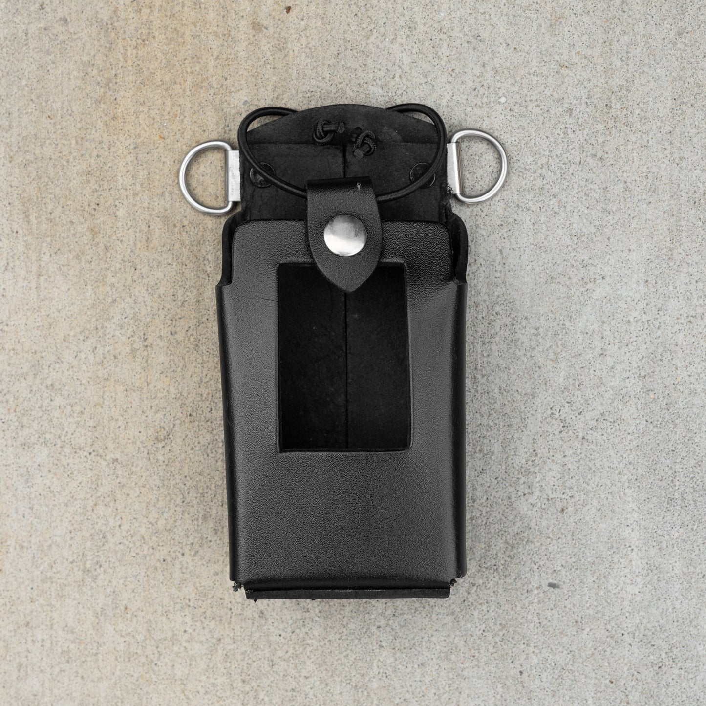 Leather Radio Carrier (w Window for Screen)