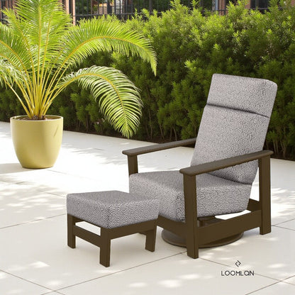 Leeward Deep Seat Cushion Ottoman With 2 Ottoman Clips
