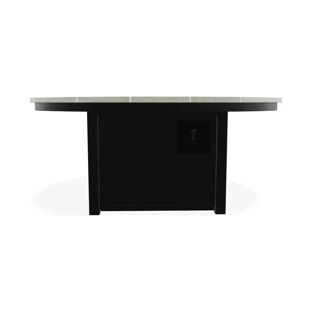 54" Round Polymer Chat Height Fire Table