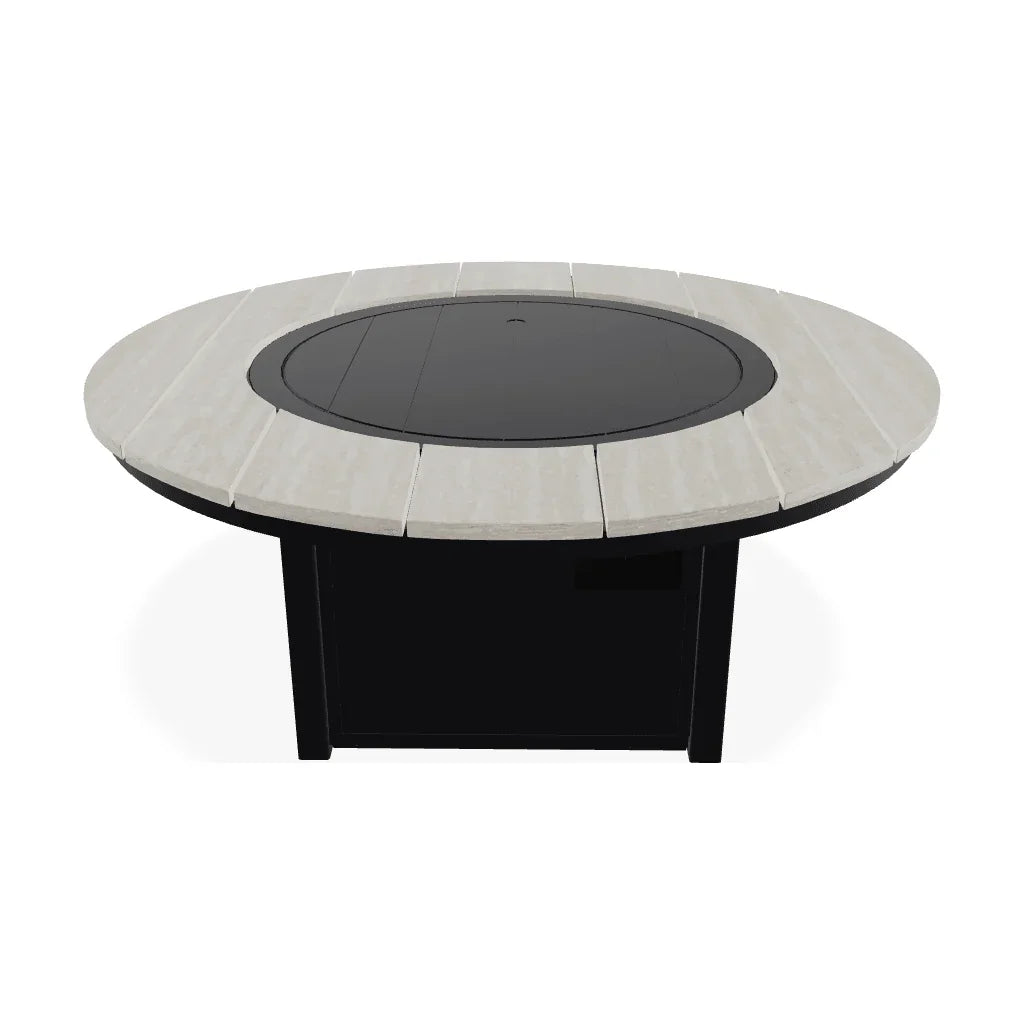 54" Round Polymer Chat Height Fire Table