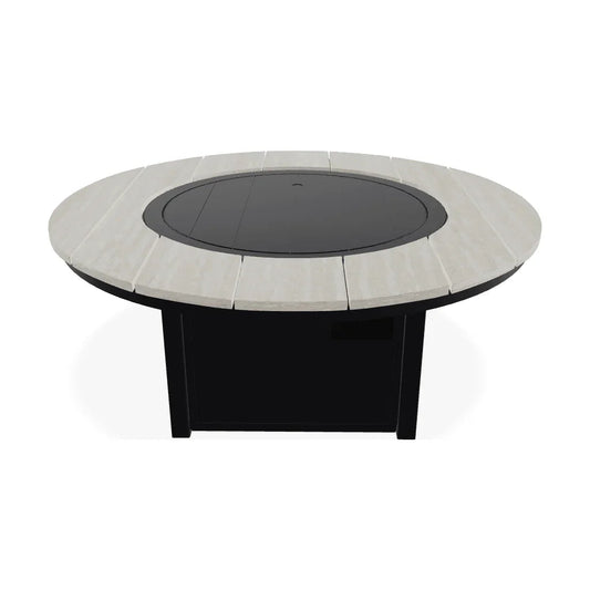 54" Round Polymer Chat Height Fire Table