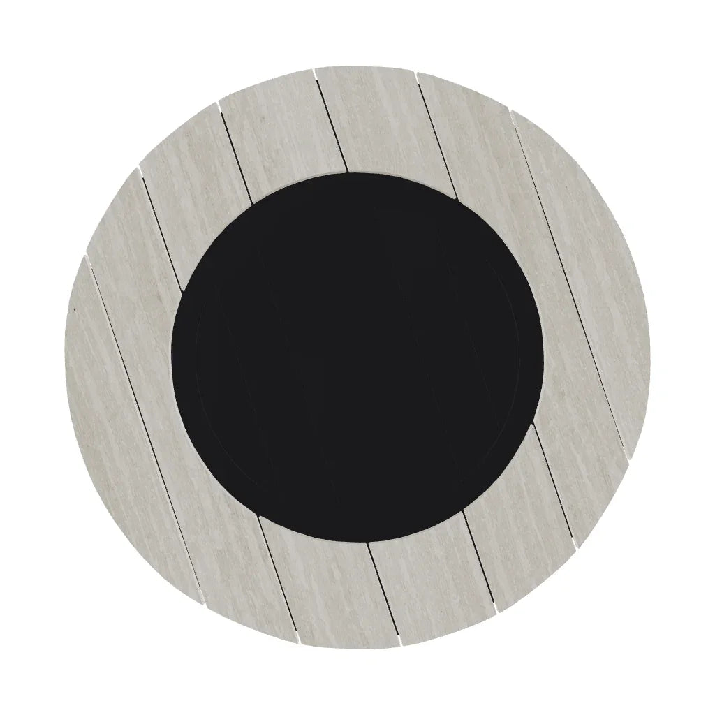 54" Round Polymer Chat Height Fire Table