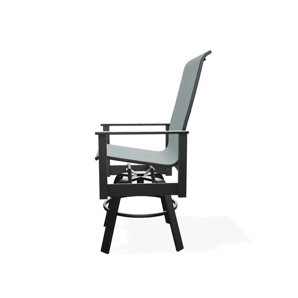 Leeward MGP Sling Balcony Height Swivel Arm Chair
