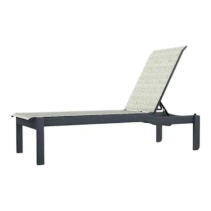 Leeward MGP Sling Long Stacking Armless with Wheels