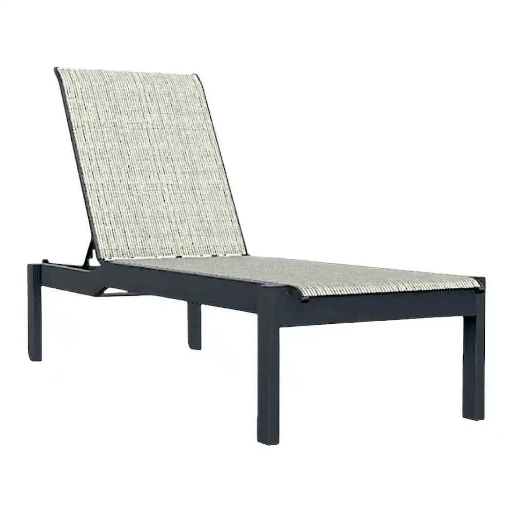 Leeward MGP Sling Long Stacking Armless with Wheels
