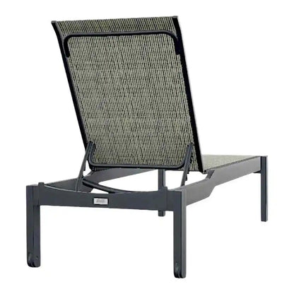 Leeward MGP Sling Long Stacking Armless with Wheels