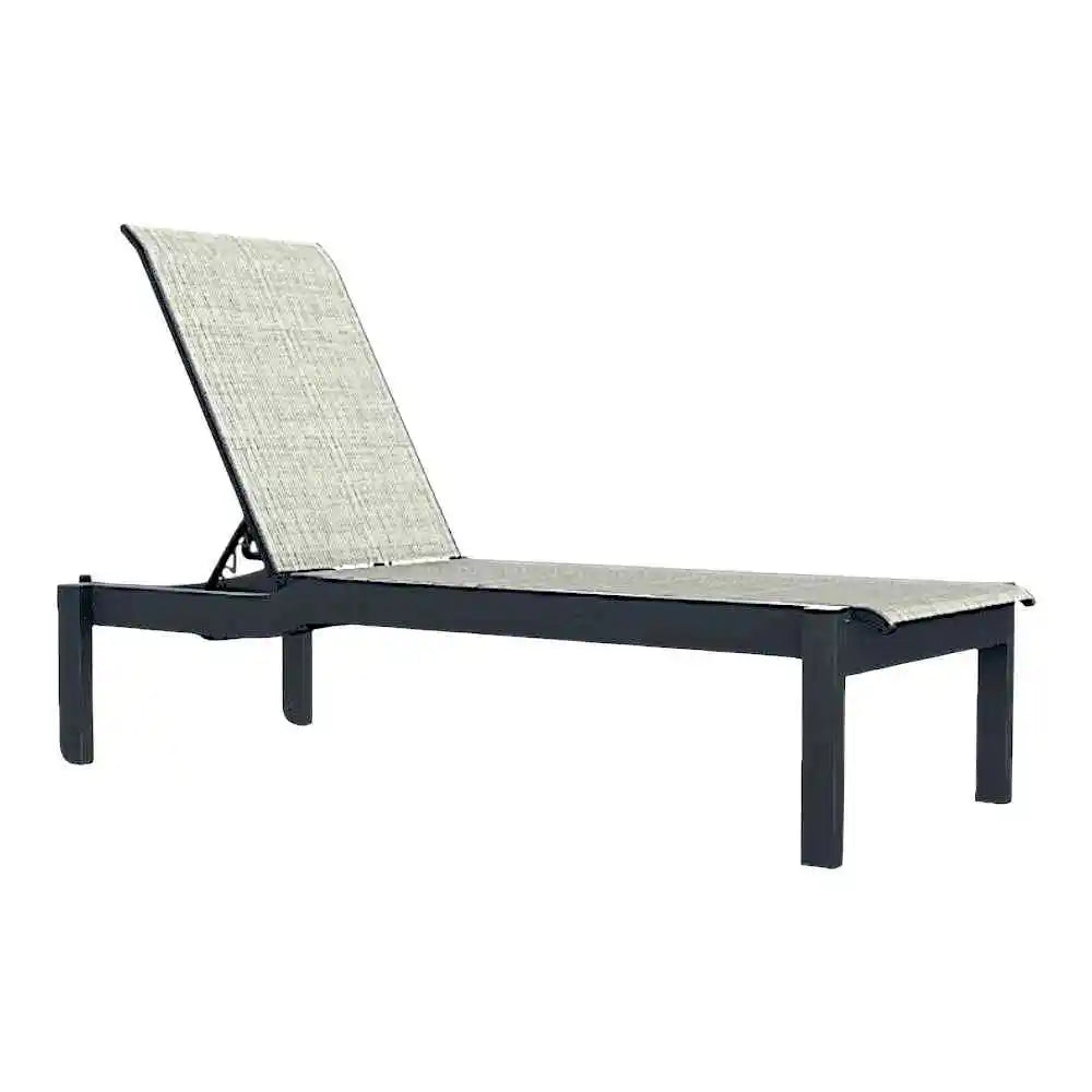 Leeward MGP Sling Long Stacking Armless with Wheels
