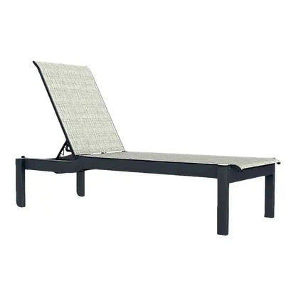 Leeward MGP Sling Long Stacking Armless with Wheels