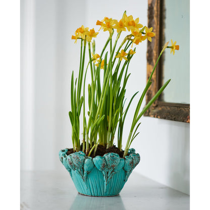 Les Fleur Flower Design Ceramic Bowl
