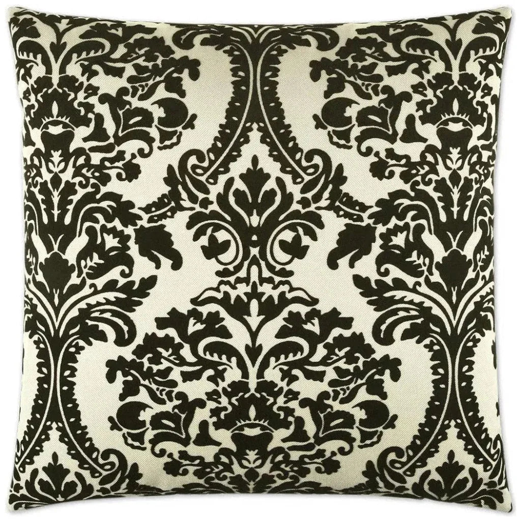 Linetta Black Throw Pillow With Insert