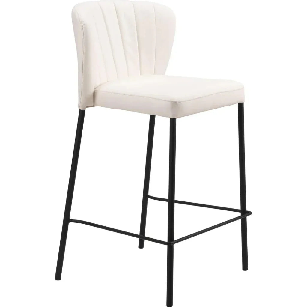 Linz Counter Stool (Set of 2) Cream
