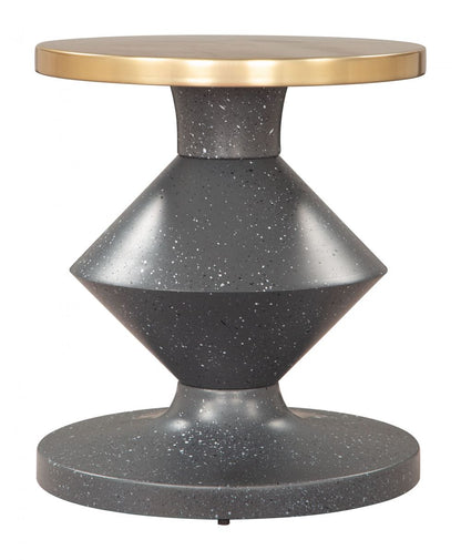 Litar Iron Round Side Table