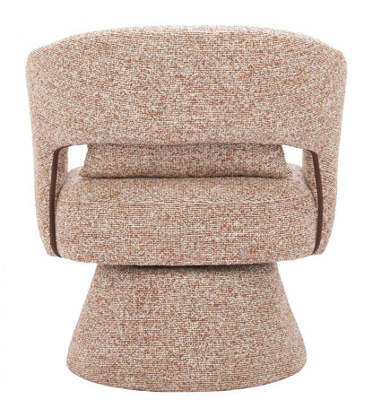 Liva Shearling Fabric Swivel Club Chair