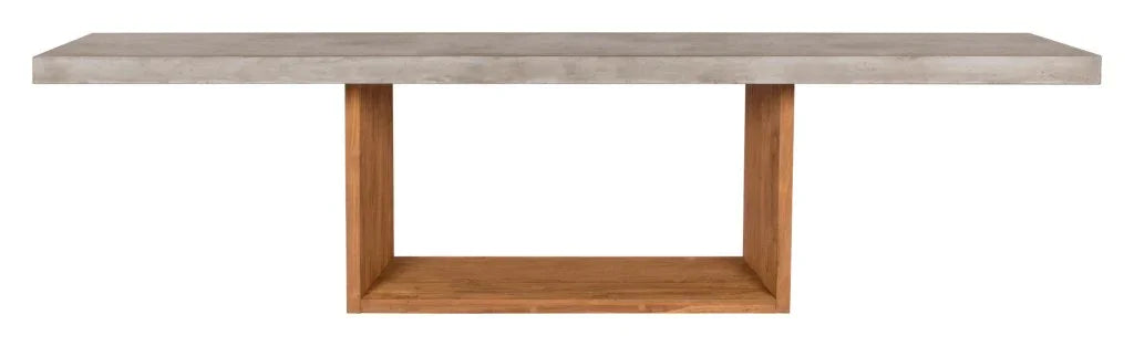 Lucca Teak And Concrete Patio Dining Table