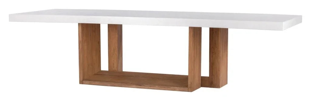 Lucca Teak And Concrete Patio Dining Table
