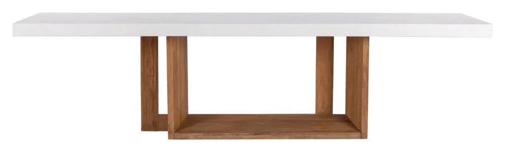 Lucca Teak And Concrete Patio Dining Table