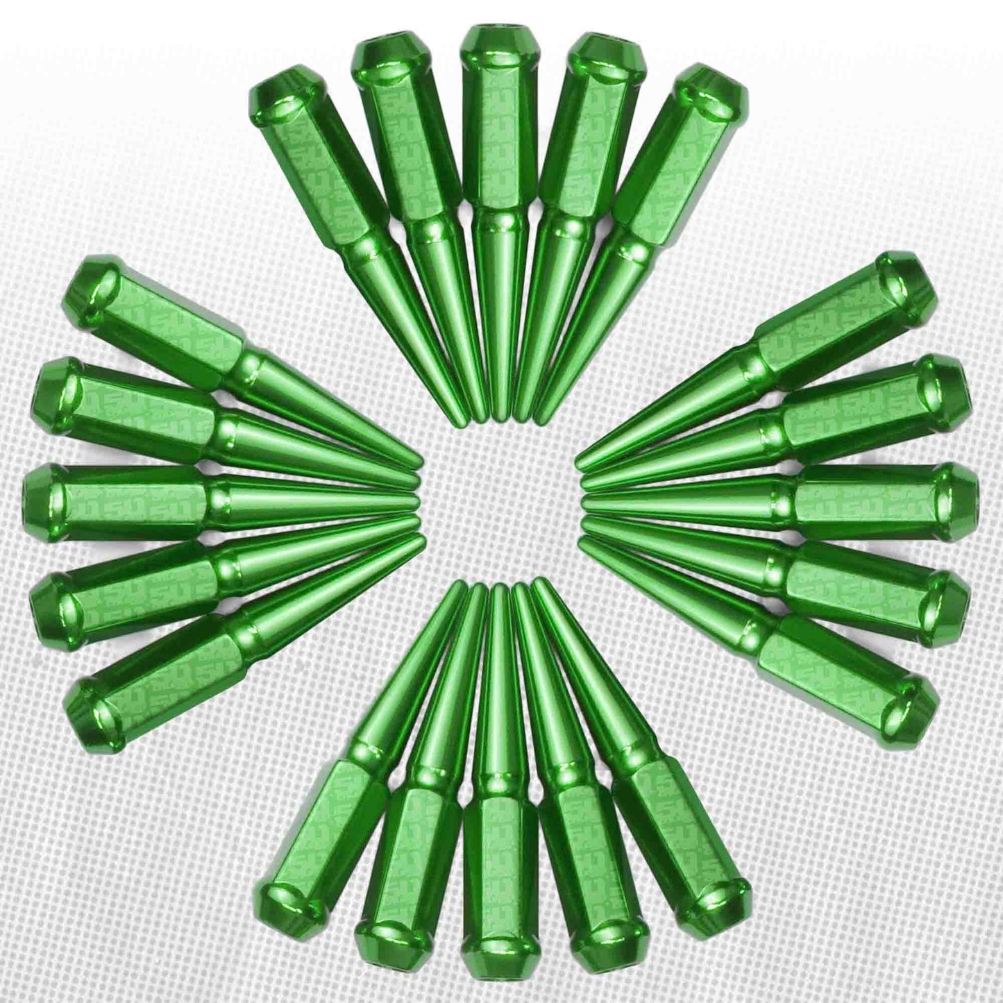 3/8-24 Extended Spike Lug Nuts - 60 Degree Taper Seat