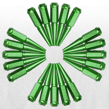 10x1.25mm Extended Spike Lug Nuts - 60 Degree Taper Seat