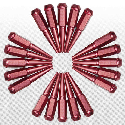3/8-24 Extended Spike Lug Nuts - 60 Degree Taper Seat