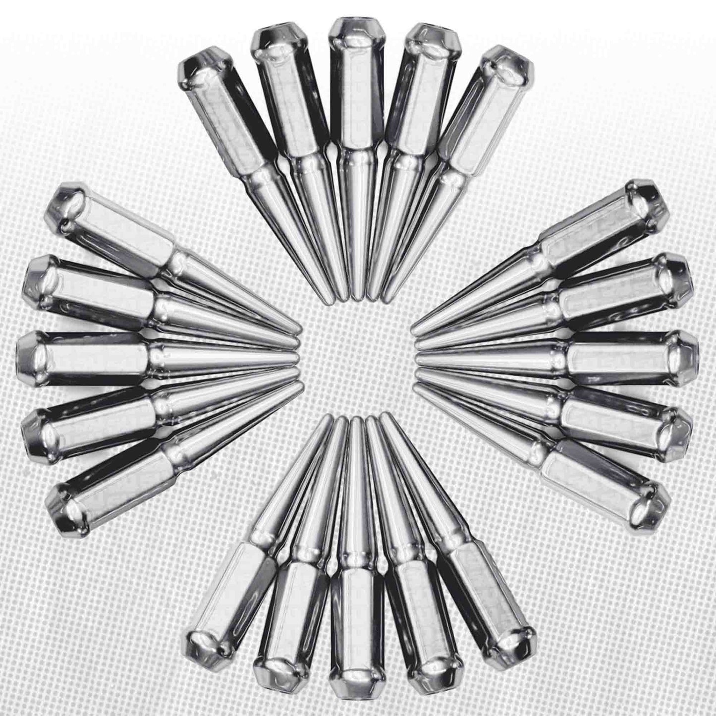 3/8-24 Extended Spike Lug Nuts - 60 Degree Taper Seat