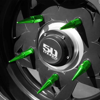 3/8-24 Extended Spike Lug Nuts - 60 Degree Taper Seat