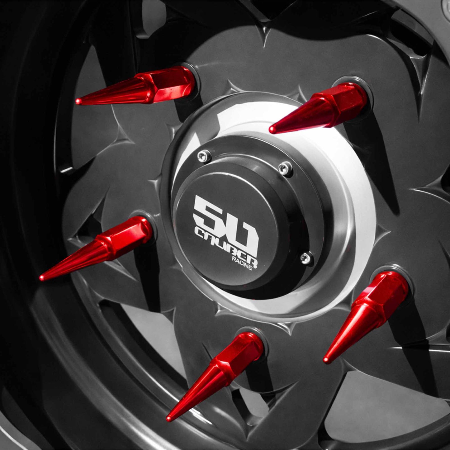 14x1.5mm Extended Spike Lug Nuts - 60 Degree Taper Seat