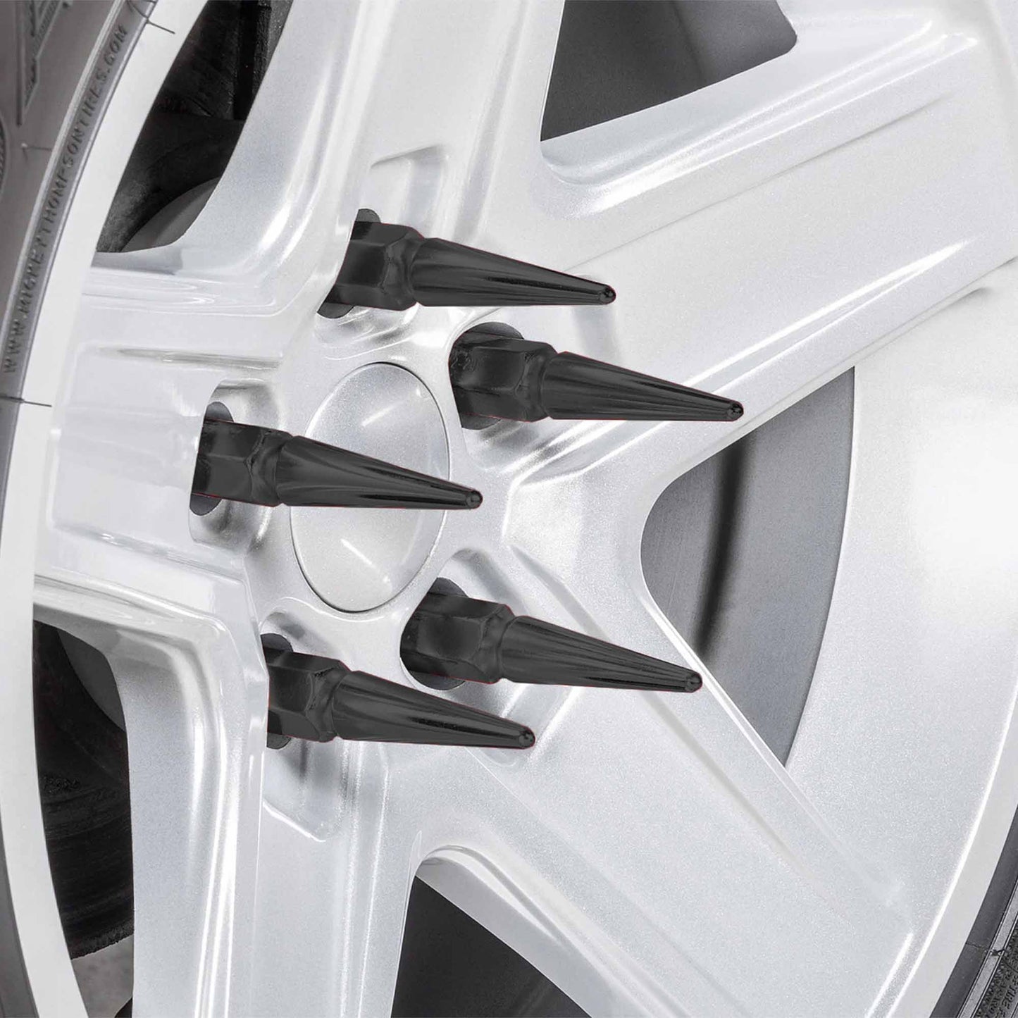 3/8-24 Extended Spike Lug Nuts - 60 Degree Taper Seat