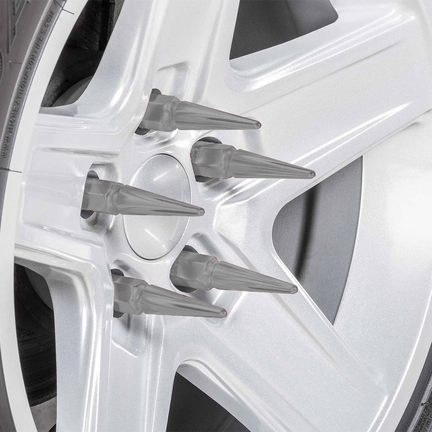 10x1.25mm Extended Spike Lug Nuts - 60 Degree Taper Seat