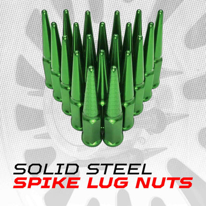 14x1.5mm Extended Spike Lug Nuts - 60 Degree Taper Seat