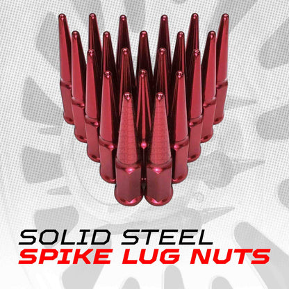 14x1.5mm Extended Spike Lug Nuts - 60 Degree Taper Seat