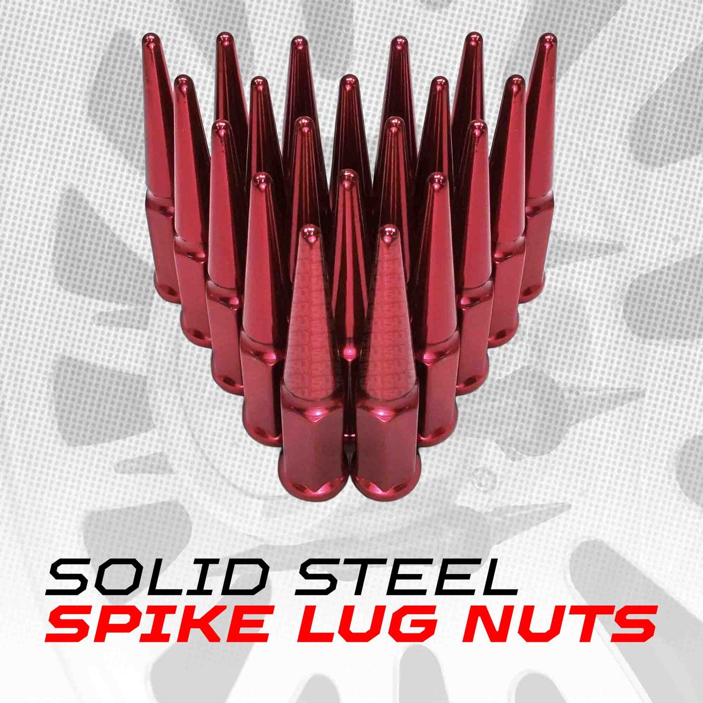 10x1.25mm Extended Spike Lug Nuts - 60 Degree Taper Seat