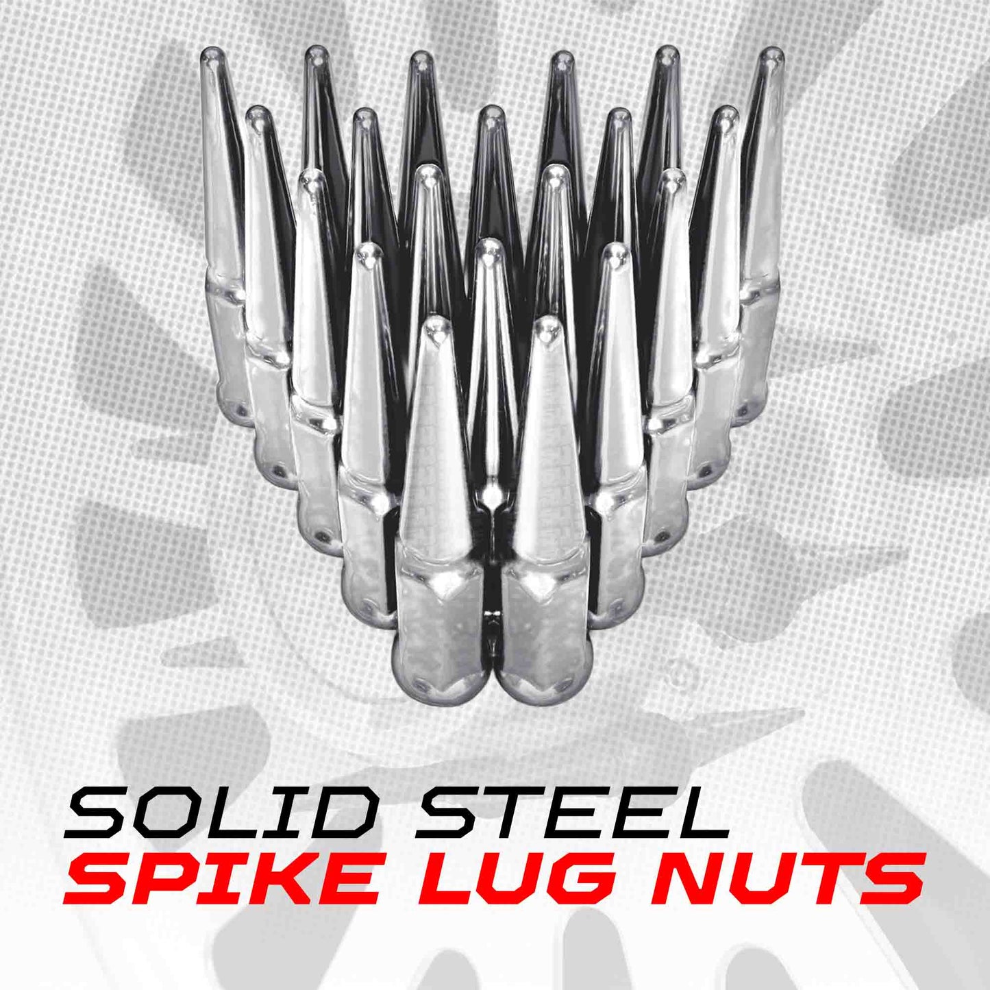 14x1.5mm Extended Spike Lug Nuts - 60 Degree Taper Seat