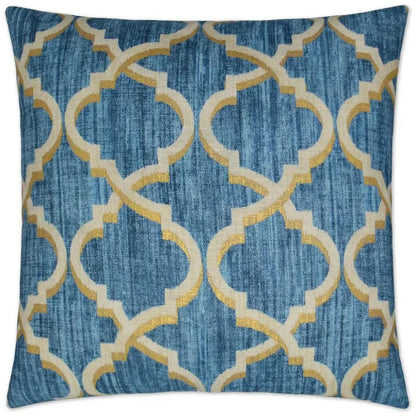 Lustrous Lattice Indigo Throw Pillow Insert