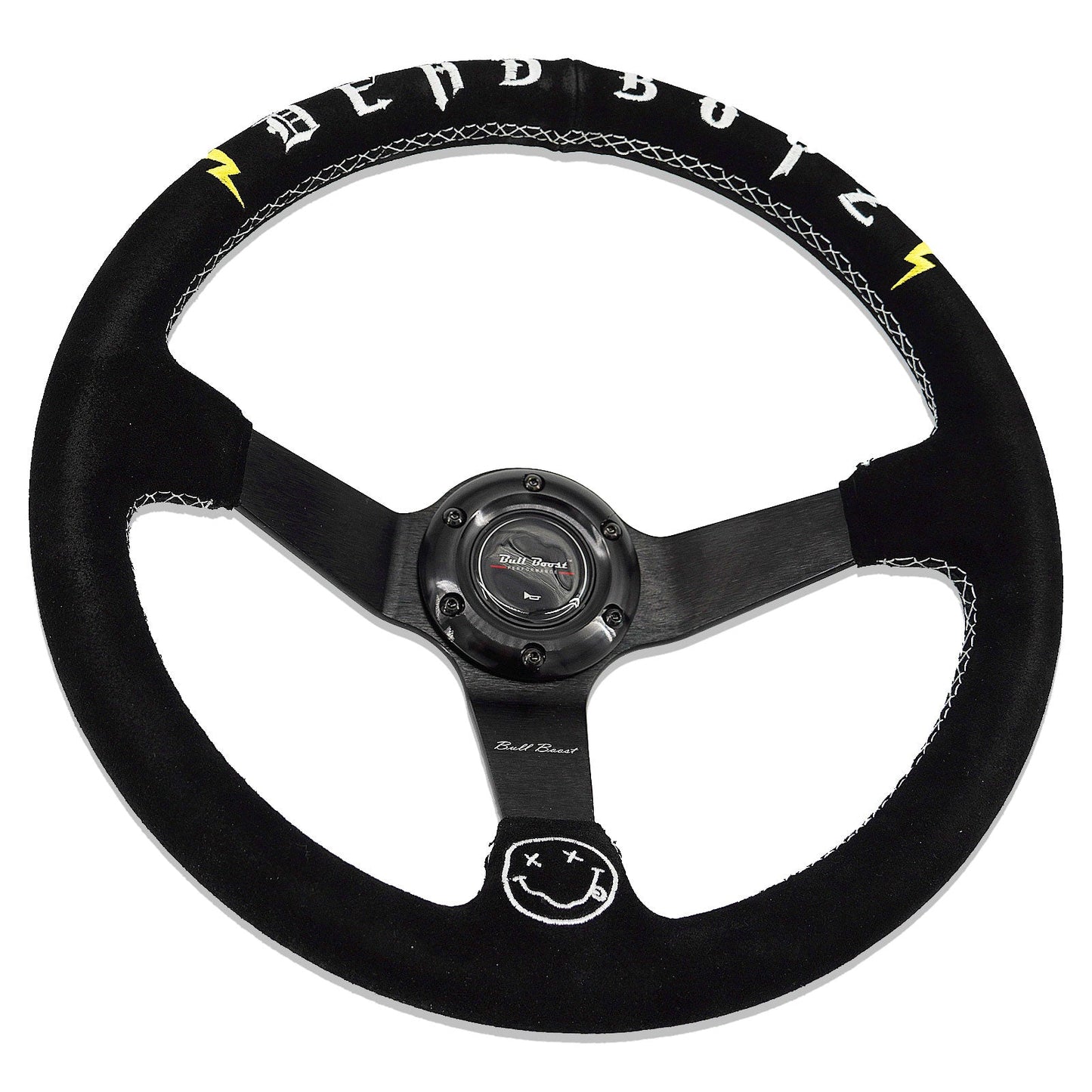 Deadboyz 350mm Steering Wheel + Short Hub Adapter Kit For Mazda Miata RX-7 RX-8 MX-3 MX-6
