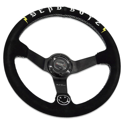 Deadboyz 350mm Steering Wheel + Short Hub Adapter Kit For Mazda Miata RX-7 RX-8 MX-3 MX-6