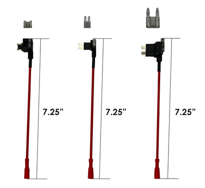Rexing Fuse Tap and Add-a-Circuit Adapter with LP-mini, Mini Fuse, Micro2 blade fuse adapters
