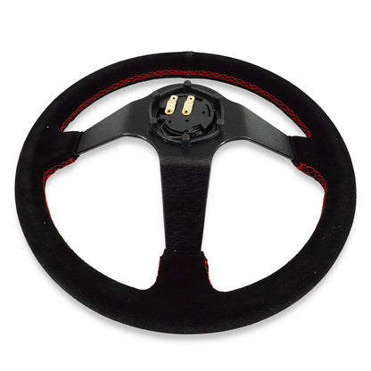Japan 350mm Steering Wheel + Short Hub Adapter Kit For Mazda Miata RX-7 RX-8 MX-3 MX-6