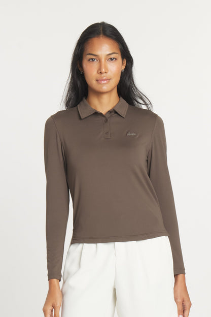 Women's Catalyst Polo L/S | Point Collar | Woods