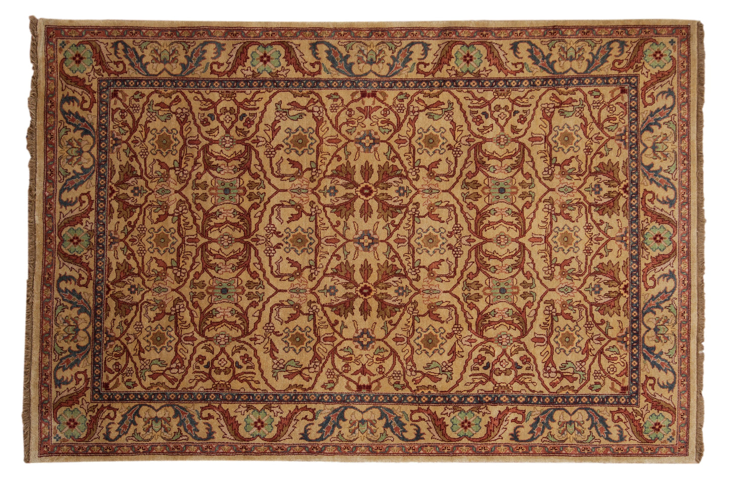 6x9 Vintage Indian Bijar Design Carpet