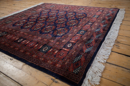 5x5 Vintage Fine Bokhara Square Rug