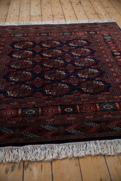 5x5 Vintage Fine Bokhara Square Rug