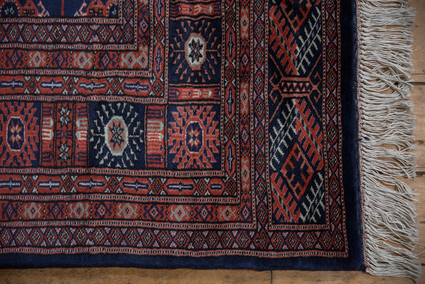 5x5 Vintage Fine Bokhara Square Rug