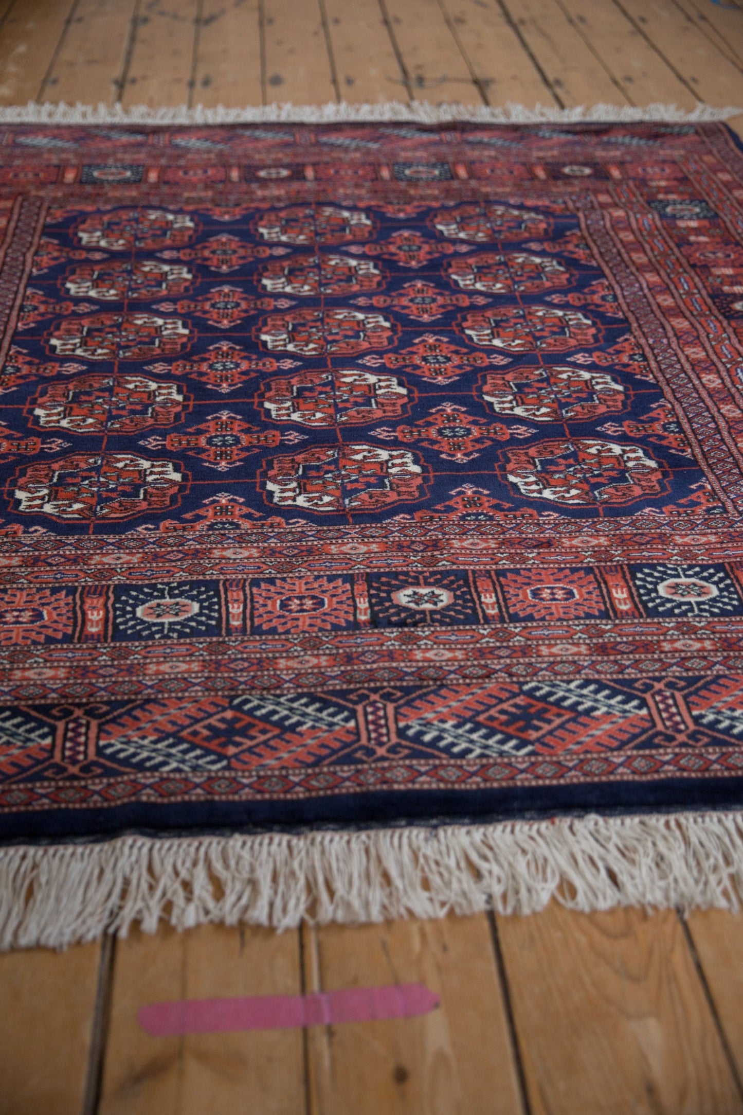 5x5 Vintage Fine Bokhara Square Rug