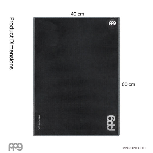 Magnetic Golf Towel Black