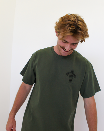 Koloa Retro USA Surfboard Heavyweight T-Shirt