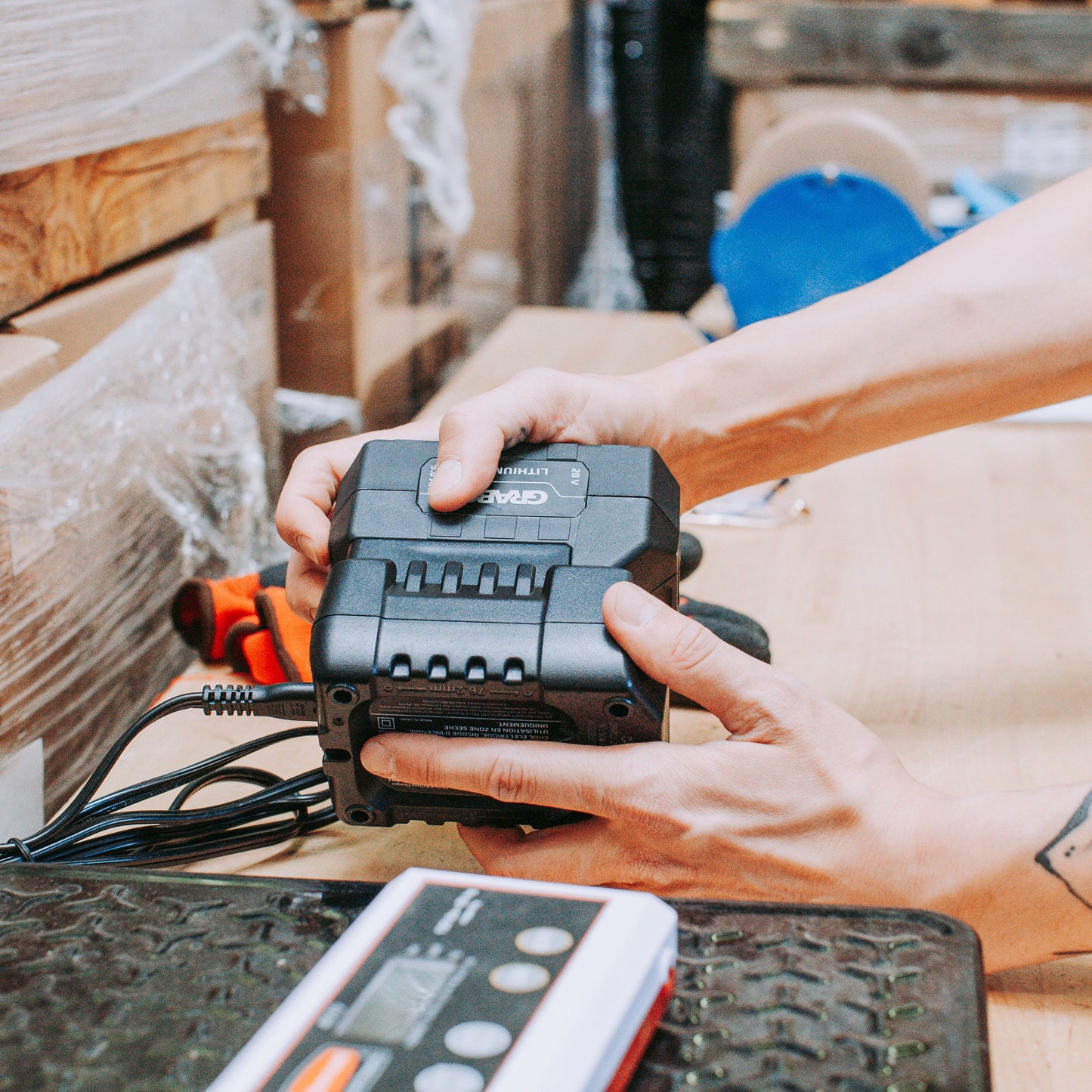 GRABO HighFlow 20V Battery Charger