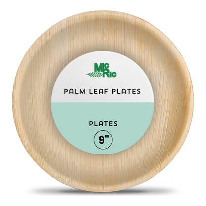 9 Inch Round Palm Leaf Plate (300 Pack)
