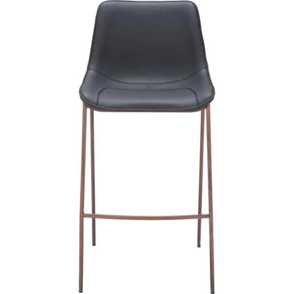 Magnus Barstool (Set of 2) Black & Walnut
