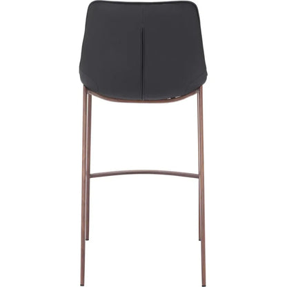 Magnus Barstool (Set of 2) Black & Walnut